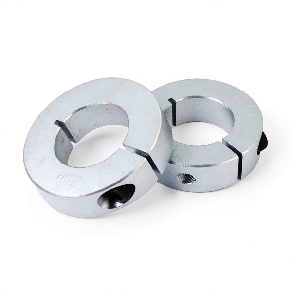 (Pack of 4) Shaft Collar Bore 20mm, Aluminum Alloy One Piece Shaft Collar Clamp Style, 40mm OD, 12mm Thickness, with M5 Set Screws-1