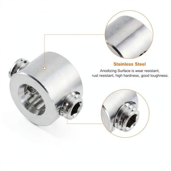 4mm Drill Stop Collar - HARFINGTON Steel Depth Ring with Hex Wrench-3