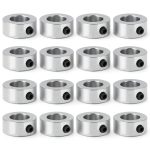 5/8" Bore Shaft Collars MUXHEL Zinc Plated Carbon Steel Clamp-On 12pcs-0