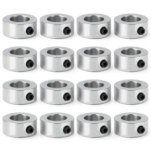 5/8" Bore Shaft Collars MUXHEL Zinc Plated Carbon Steel Clamp-On 12pcs-0