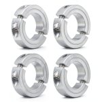 uxcell Double Split Clamp-On Shaft Collar 1-1/8" 1-7/8" OD Aluminum-0