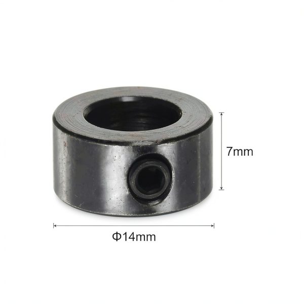 uxcell 10 piece set screw shaft collars for 8mm shafts 14mm OD Black-1