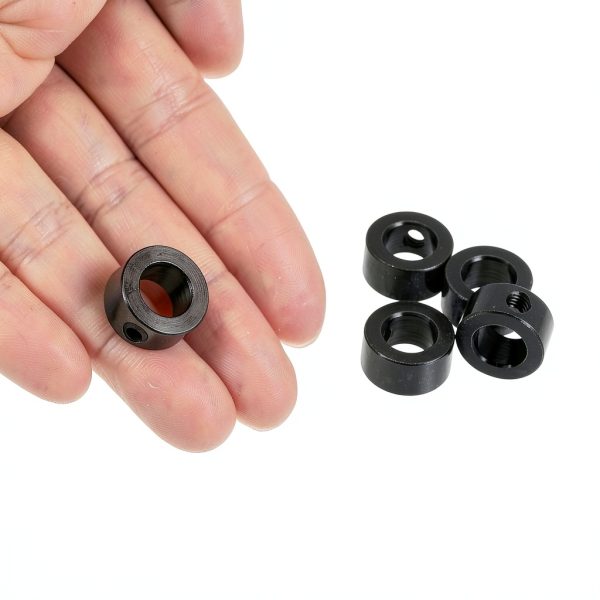 uxcell 10 piece set screw shaft collars for 8mm shafts 14mm OD Black-3